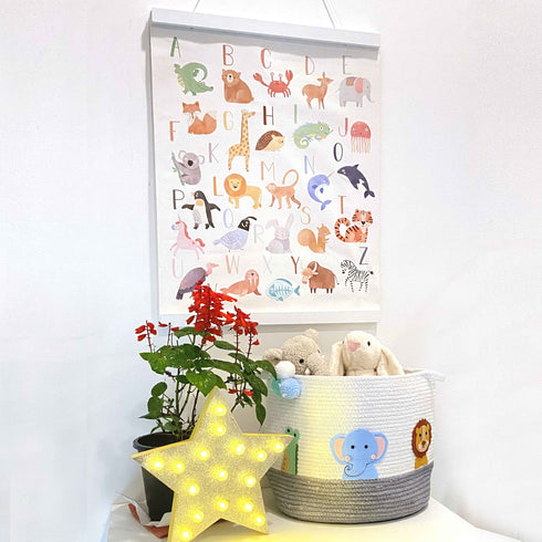 A-Z Animal Alphabet Poster